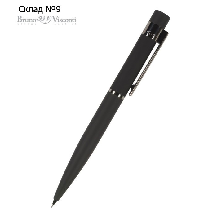 Карандаш механический BrunoVisconti VERONA, 0.7 мм, HB, металлический корпус Soft Touch синий
