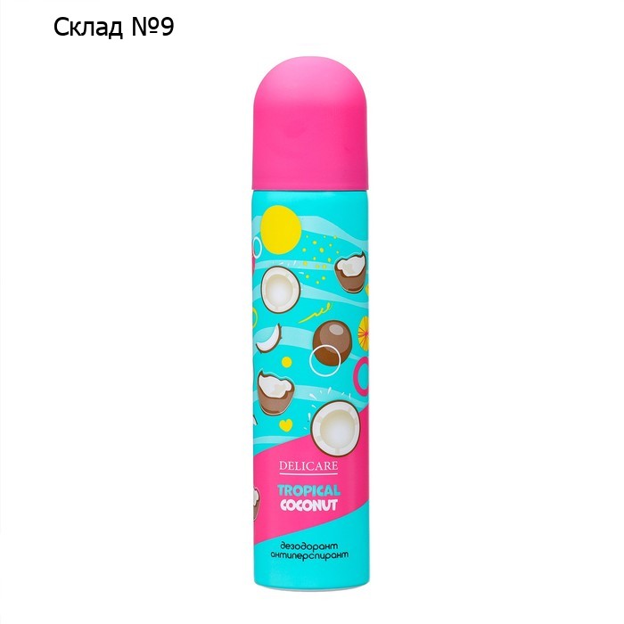 Дезодорант женский DelicareTropical Coconut, 75 мл