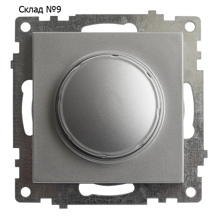 Выключатель диммирующий TRIAC, 250В, 500W, STEKKER серия Катрин, GLS10-7106-03 , серебро