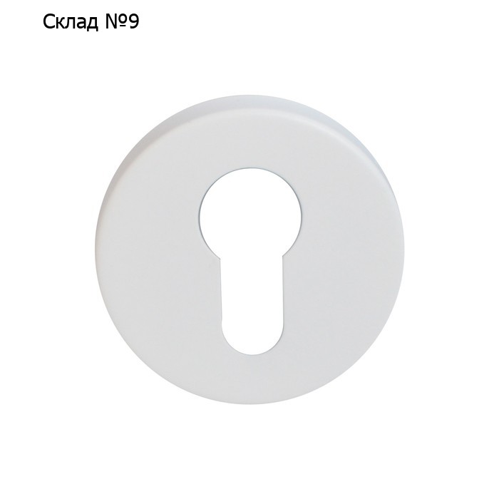 Декоративная накладка СТАНДАРТ 0200 WHITE INOX, для цилиндрового механизма, белая