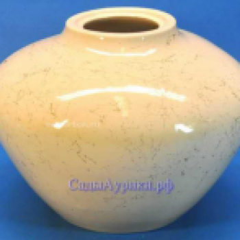045 ваза для сухоцветов ГЛОРИЯ беж d10cm h20см