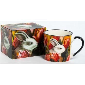 ВЕСНА, кружка 300мл, NEW BONE CHINA, индивидуальная подарочная упаковка