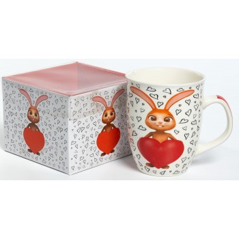 FOR YOU, кружка 350мл, NEW BONE CHINA, индивидуальная подарочная упаковка