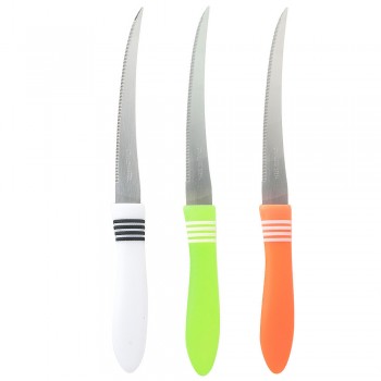 Набор ножей для овощей и фруктов 2шт. l=21см. (3вида) (min6) (нержавеющая сталь, полипропилен) (упаковка с хедером)