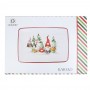 Блюдо "Рождественские гномы" 25х18см (керамика) (подарочная упаковка)