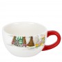 Набор 2пр: чайник v=400мл и чашка v=360мл "Рождественские гномы" v=300мл (керамика) (подарочная упаковка)