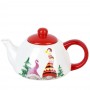Набор 2пр: чайник v=400мл и чашка v=360мл "Рождественские гномы" v=300мл (керамика) (подарочная упаковка)