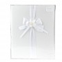 Альбом для фотографий (свадебный) "Белый танец" (28*33*4,5см.) на 240 фотографий (10*15см.) + 3-и магнитных листа (23*31,5см.) (с декоративными стразами) (подарочная упаковка)