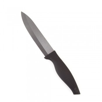 Нож керамический, черное лезвие с защитным элементом (12,5см), рукоятка черная 25*3*1см. (подарочная упаковка)