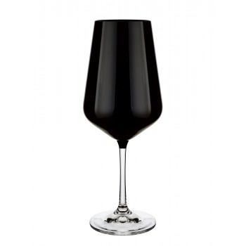 Сандра бокал для вина 450 мл D5137 (*6) Чёрная чаша