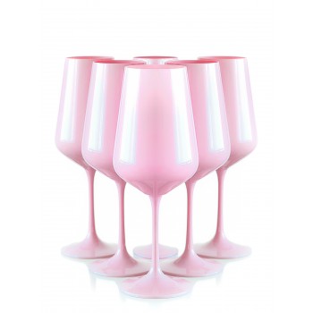 Сандра бокал для вина 450 мл D5123 (*6)Розовый