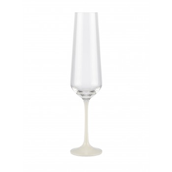 Сандра бокал для шампанского 200 мл 38344 (*6) Белая ножка