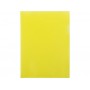 Папка- уголок, для формата А4, плотность 180 мкм, желтый матовый 