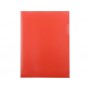 Папка- уголок, для формата А4, плотность 180 мкм, красный матовый 