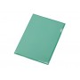 Папка-уголок прозрачный формата А4  0,18 мм, зеленый глянцевый 